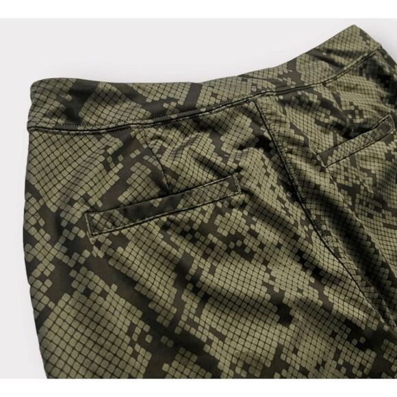 Lululemon Jet Crop Slim Luxtreme 4 Snake Print Green Pull On Joggers - Picture 5 of 7